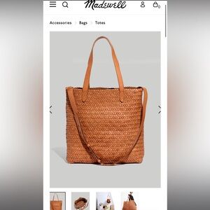 Medium Transport Tote: Woven Leather Edition